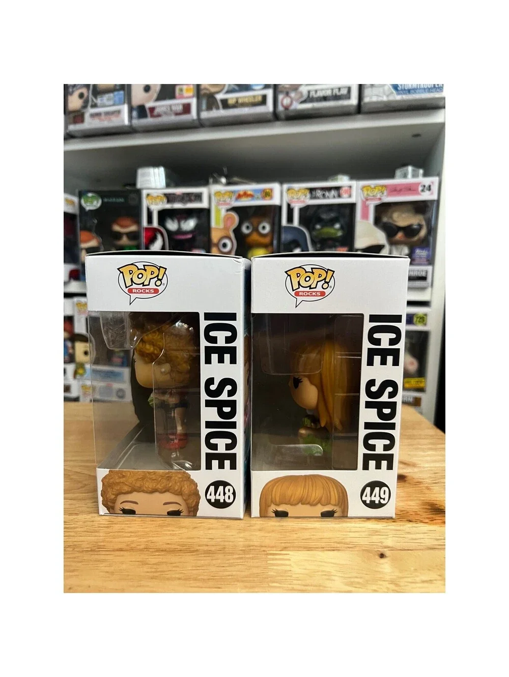 2 Ice Spice Funko Pops Excluive Y2k #449 #448 Rocks Music Shop Hip Hop Tik Tok